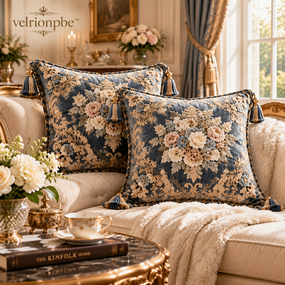 velrionpbe Château Lumière Luxury Velvet Pillow Set