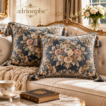velrionpbe Château Lumière Luxury Velvet Pillow Set