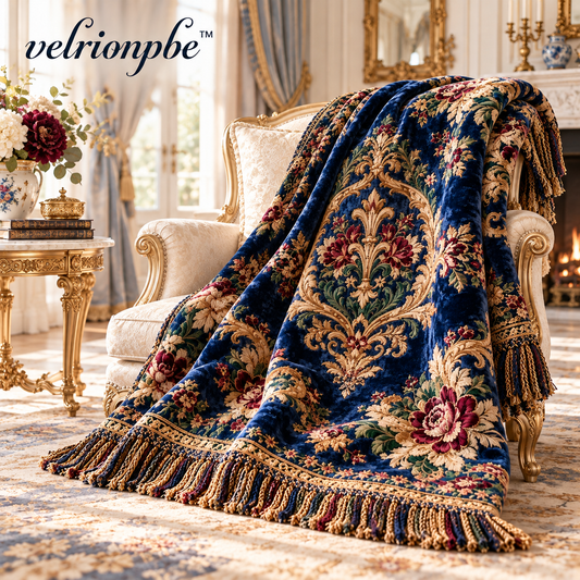 𝒗𝒆𝒍𝒓𝒊𝒐𝒏𝒑𝒃𝒆™ Royal Renaissance Tapestry Velvet Throw Blanket