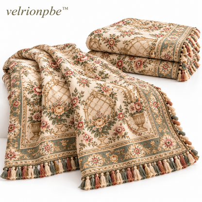 𝒗𝒆𝒍𝒓𝒊𝒐𝒏𝒑𝒃𝒆™ Versailles Garden Jacquard Decorative Blanket