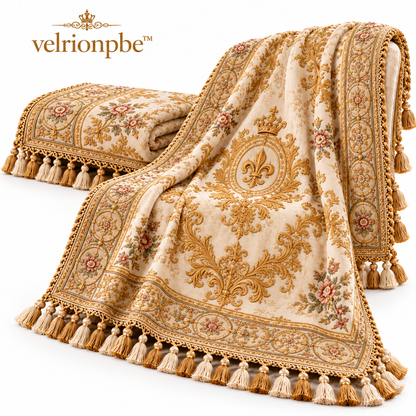 𝒗𝒆𝒍𝒓𝒊𝒐𝒏𝒑𝒃𝒆™ Antique Palace Gold Thread Embroidered Throw