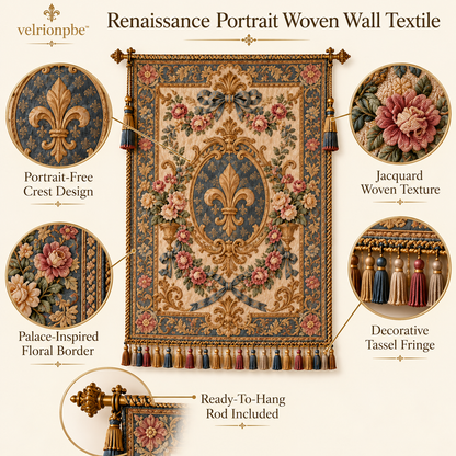 𝒗𝒆𝒍𝒓𝒊𝒐𝒏𝒑𝒃𝒆™ Renaissance Portrait Woven Wall Textile