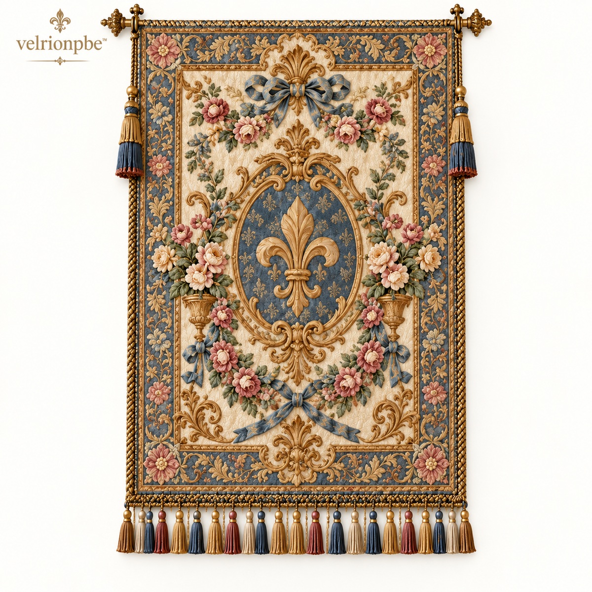 𝒗𝒆𝒍𝒓𝒊𝒐𝒏𝒑𝒃𝒆™ Renaissance Portrait Woven Wall Textile