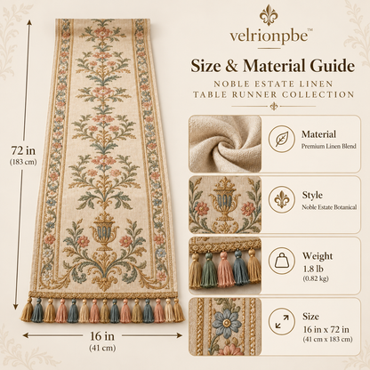 𝒗𝒆𝒍𝒓𝒊𝒐𝒏𝒑𝒃𝒆™ Noble Estate Linen Table Runner Collection