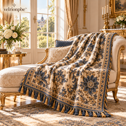 𝒗𝒆𝒍𝒓𝒊𝒐𝒏𝒑𝒃𝒆™ Baroque Floral Heritage Sofa Throw Blanket