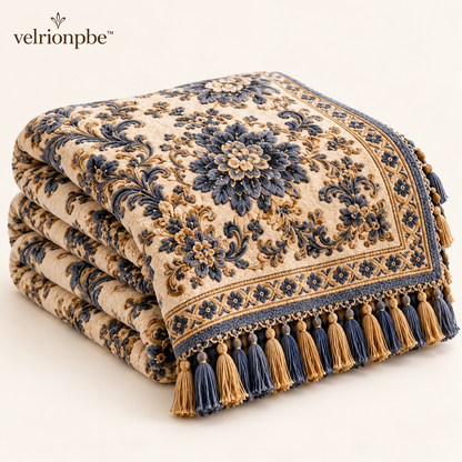 𝒗𝒆𝒍𝒓𝒊𝒐𝒏𝒑𝒃𝒆™ Baroque Floral Heritage Sofa Throw Blanket
